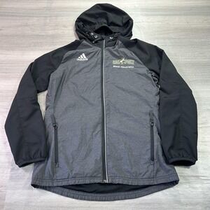 Cal Poly Mustangs Jacket Womens Small Gray NCAA Beach Volleyball Hooded Adidas